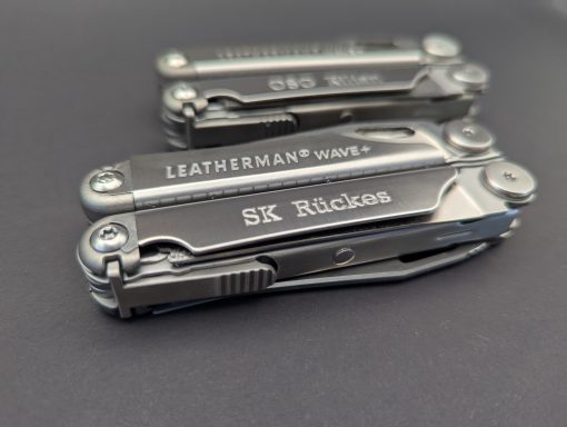 Leatherman Gefräste Gravur