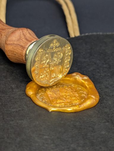 Petschaft Wachsstempel mit Wappen