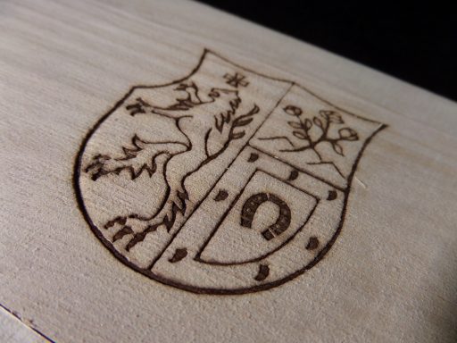 Abdruck mit Brennstempel