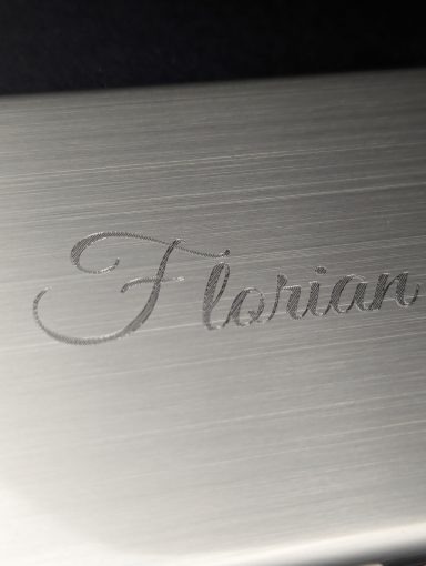 Etui versilbert mit Namensgravur